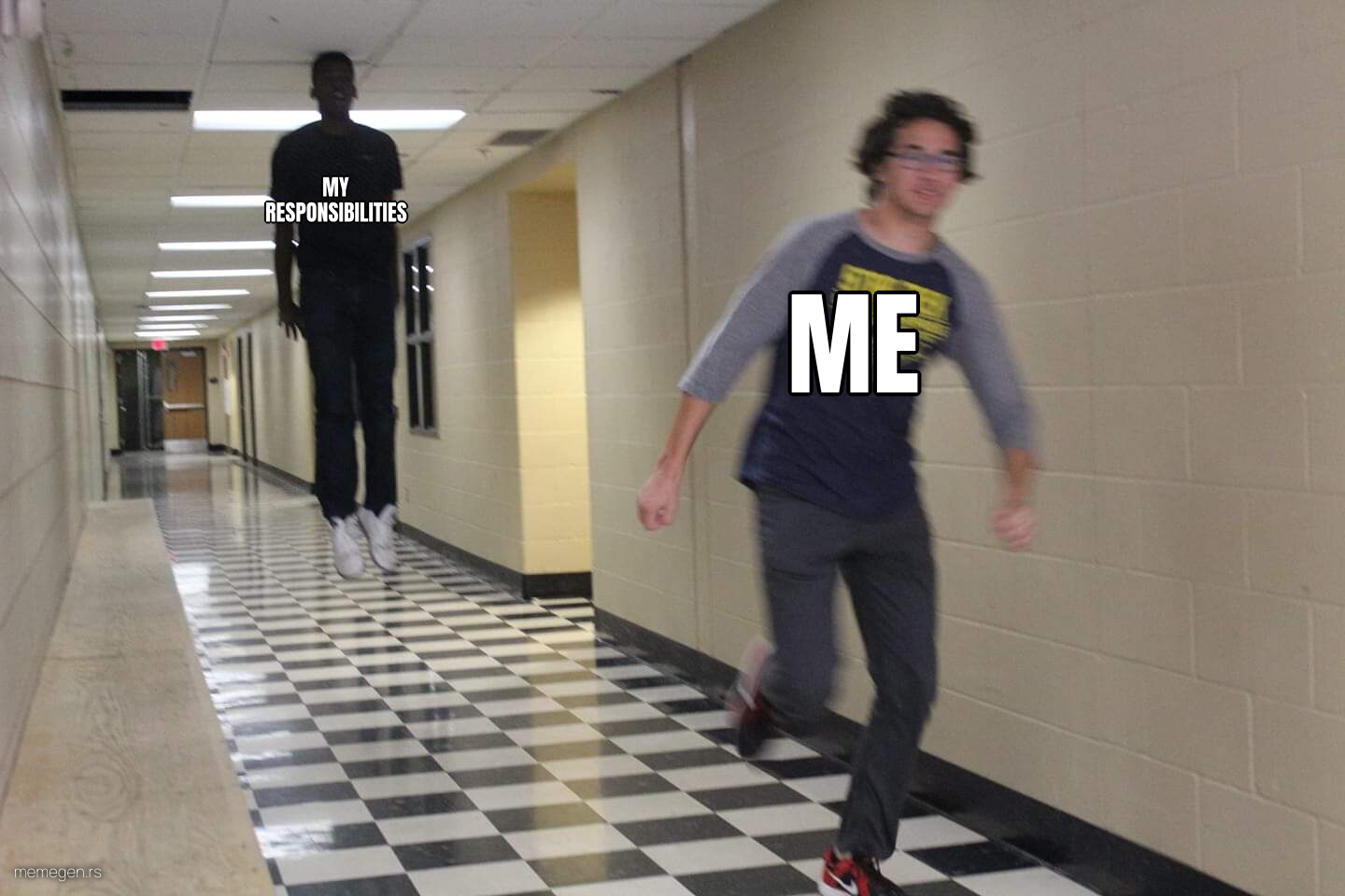 Floating Boy Chasing Running Boy preview