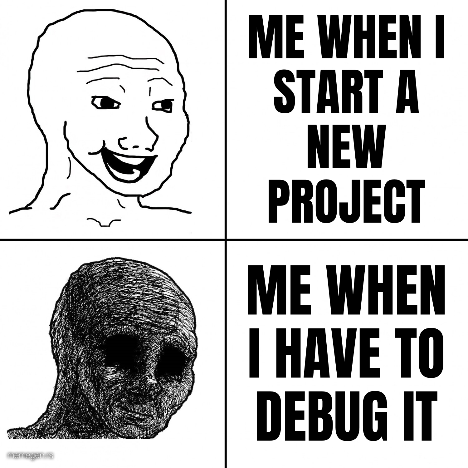 Happy Wojak vs Depressed Wojak preview
