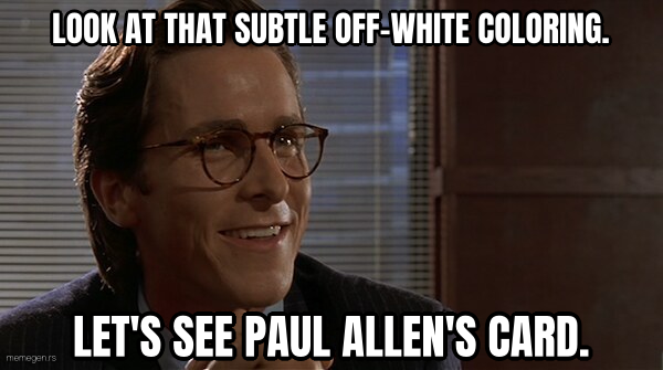Let's See Paul Allen's Card preview