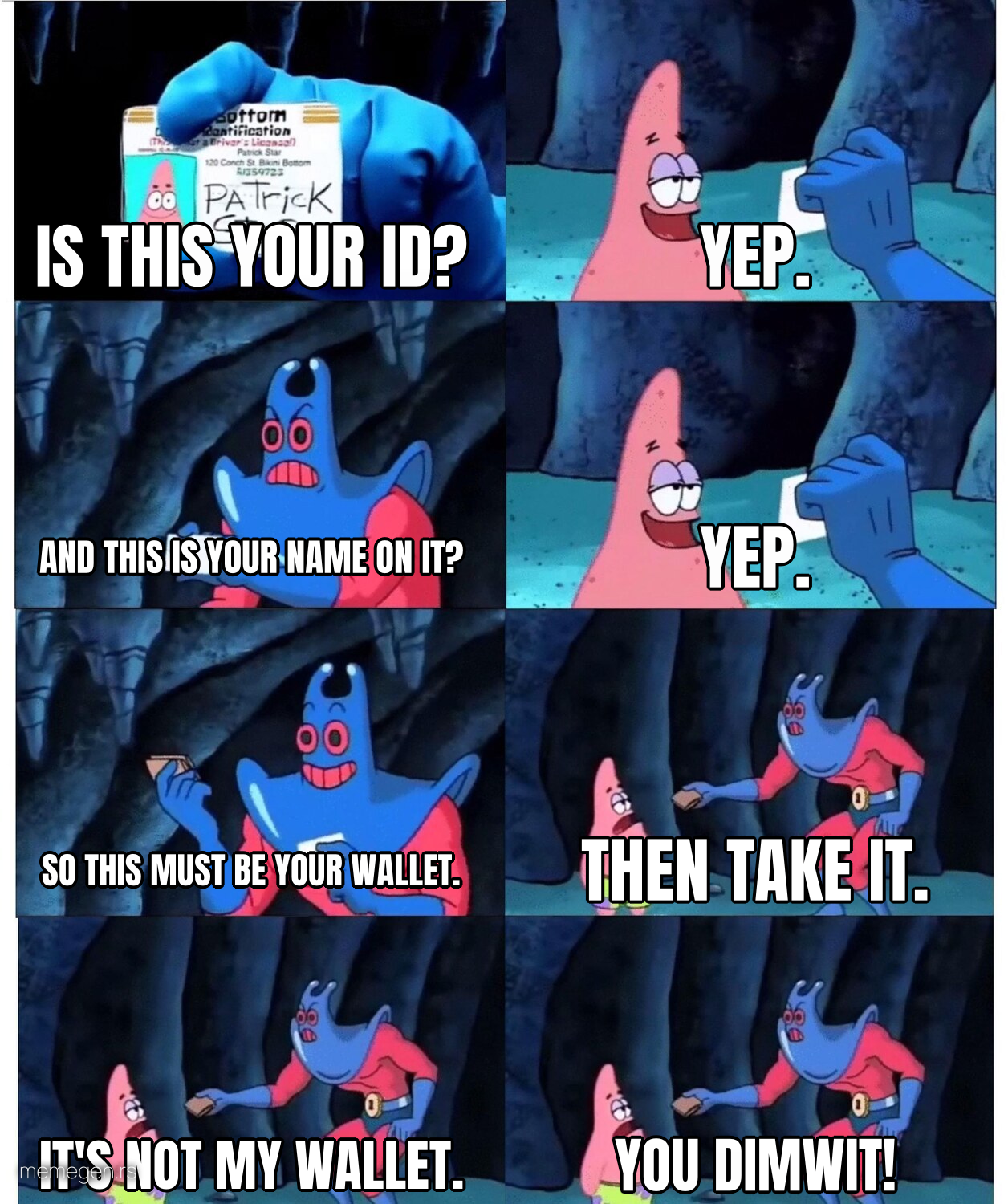 Patrick Not My Wallet preview