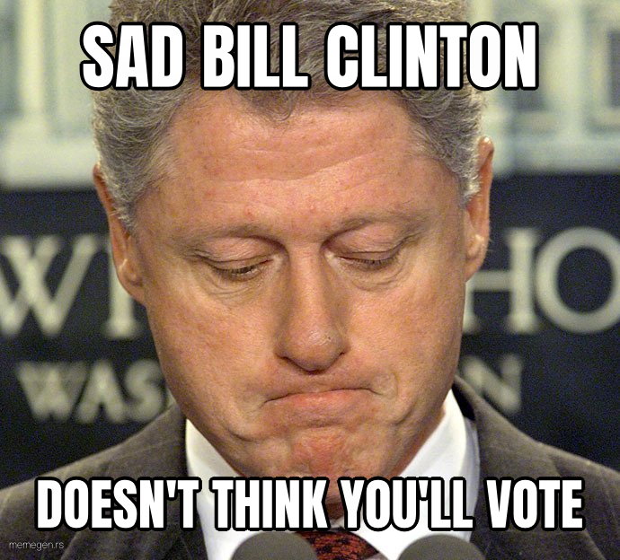 Sad Bill Clinton preview
