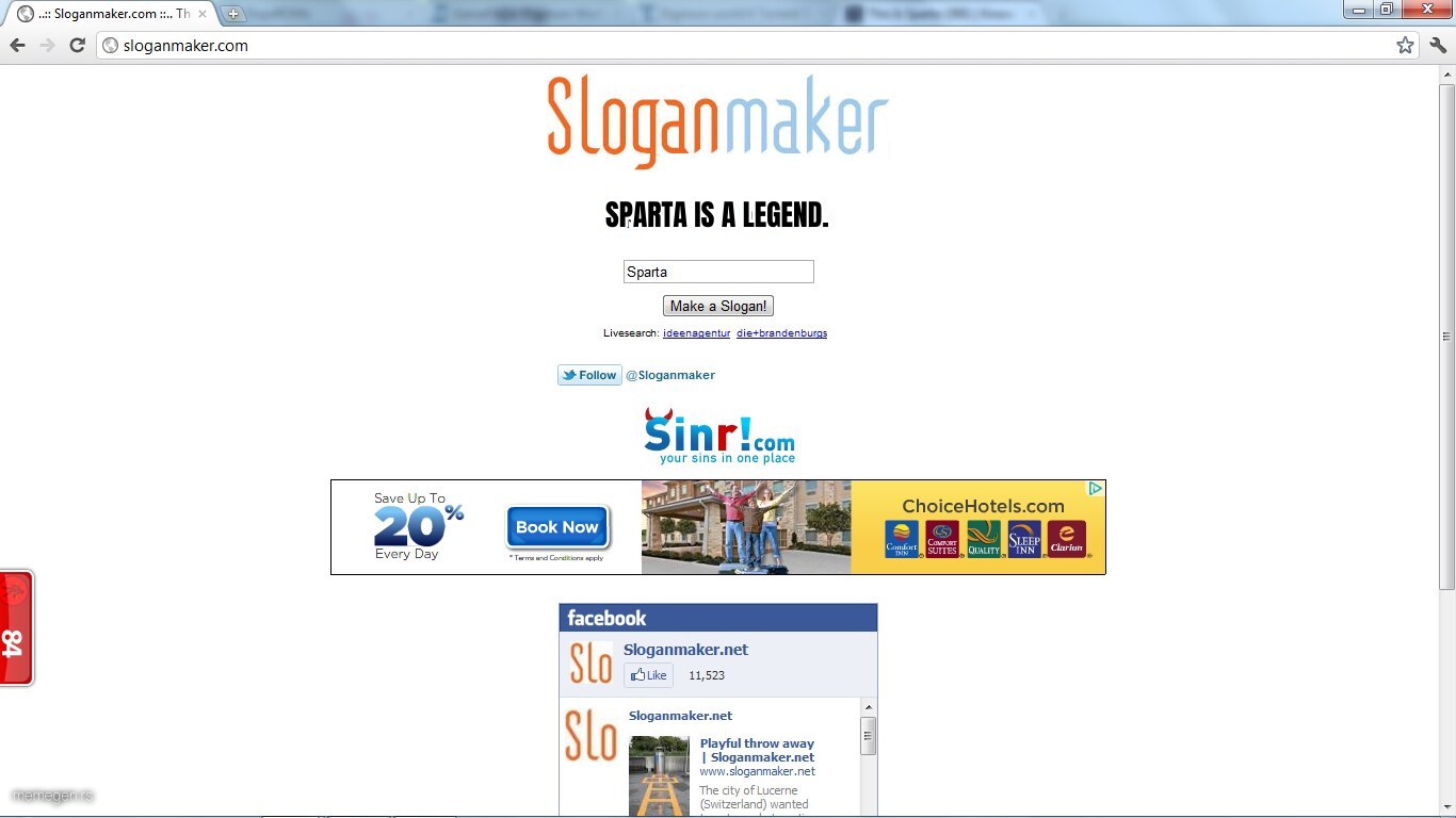 Sparta Leonidas Sloganmaker preview