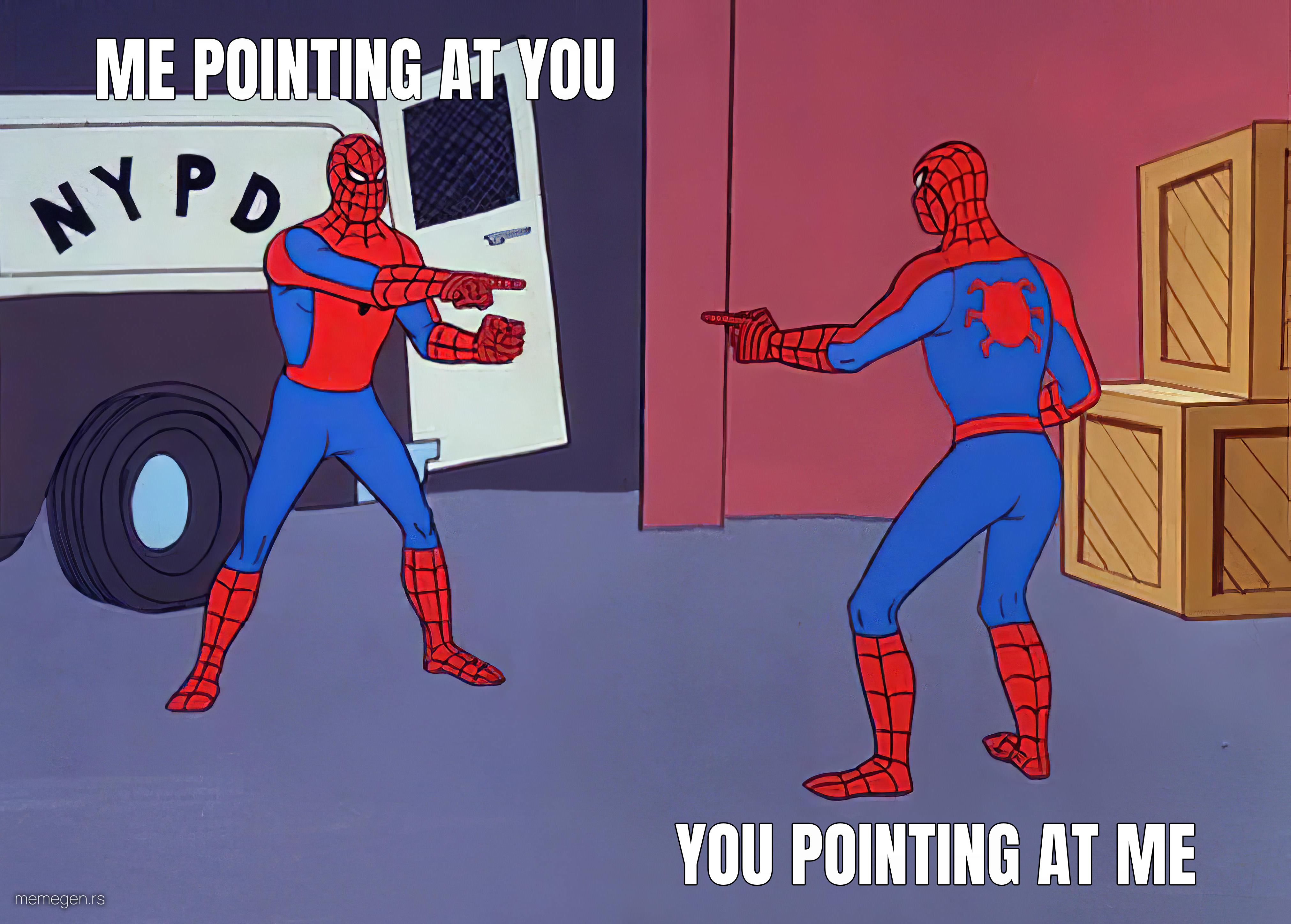 Spider-Man Pointing at Spider-Man preview