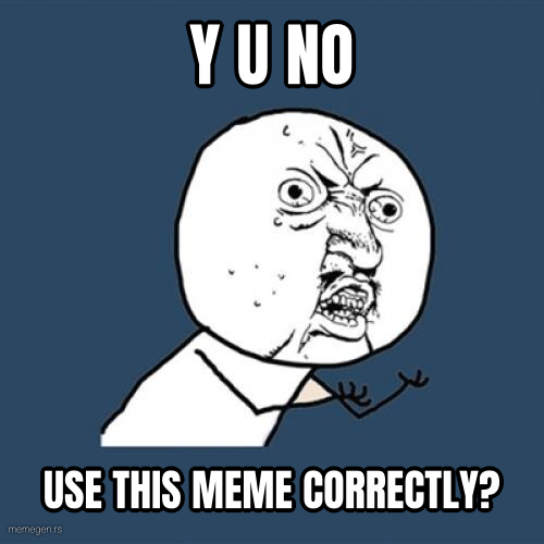 Y U No preview
