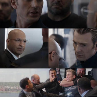 Captain America Elevator Fight Dad Joke