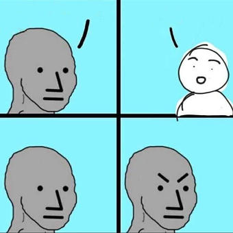 NPC Wojak vs Cute Character