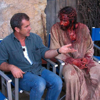 Mel Gibson explaining to Jesus