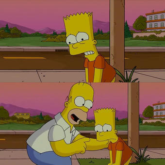 Homer and Bart worst day so far