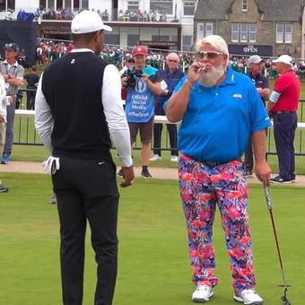 John Daly and Tiger Woods