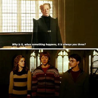 Why is it always you three?