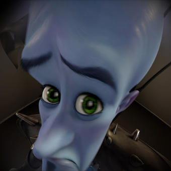 Megamind peeking