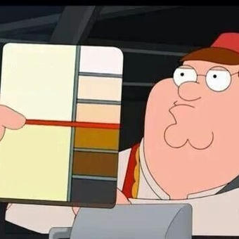 Peter Griffin skin color chart