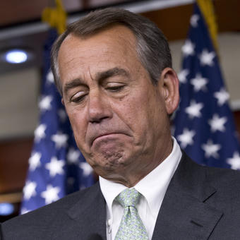 Sad John Boehner