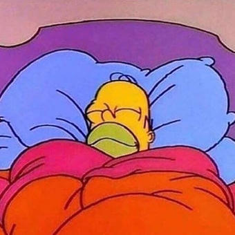 Homer Simpson Sleeping