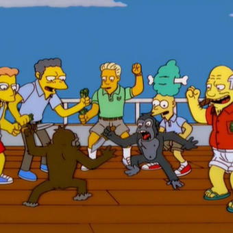 Simpsons Monkey Fight