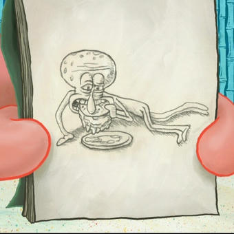 Squidward Drawing