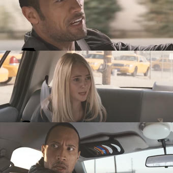 The Rock Driving