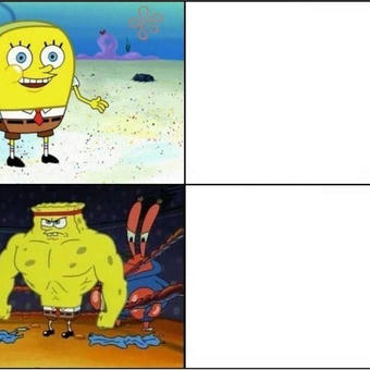 Weak vs Strong Spongebob