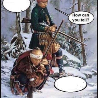 White man been here