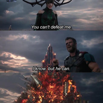 You can't defeat me